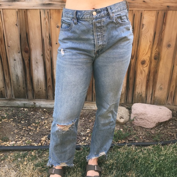 Free People Denim - Free People distressed boyfriend jeans!